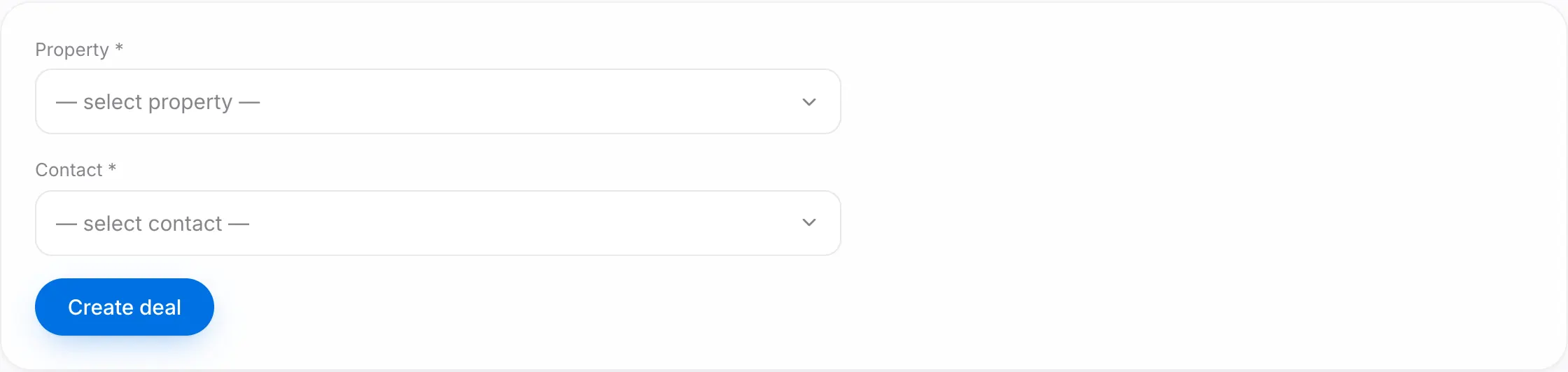 The new-deal form