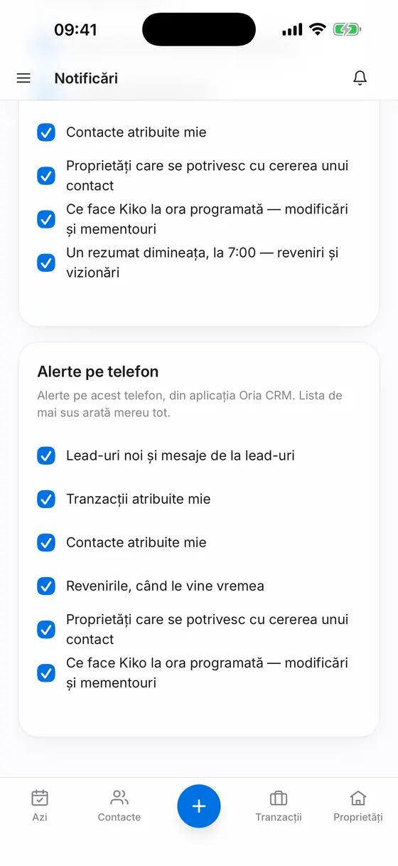 Alertele pe telefon